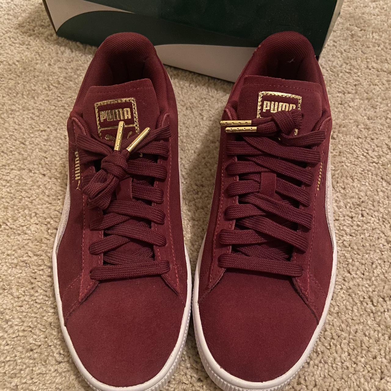 Puma deals suede maroon