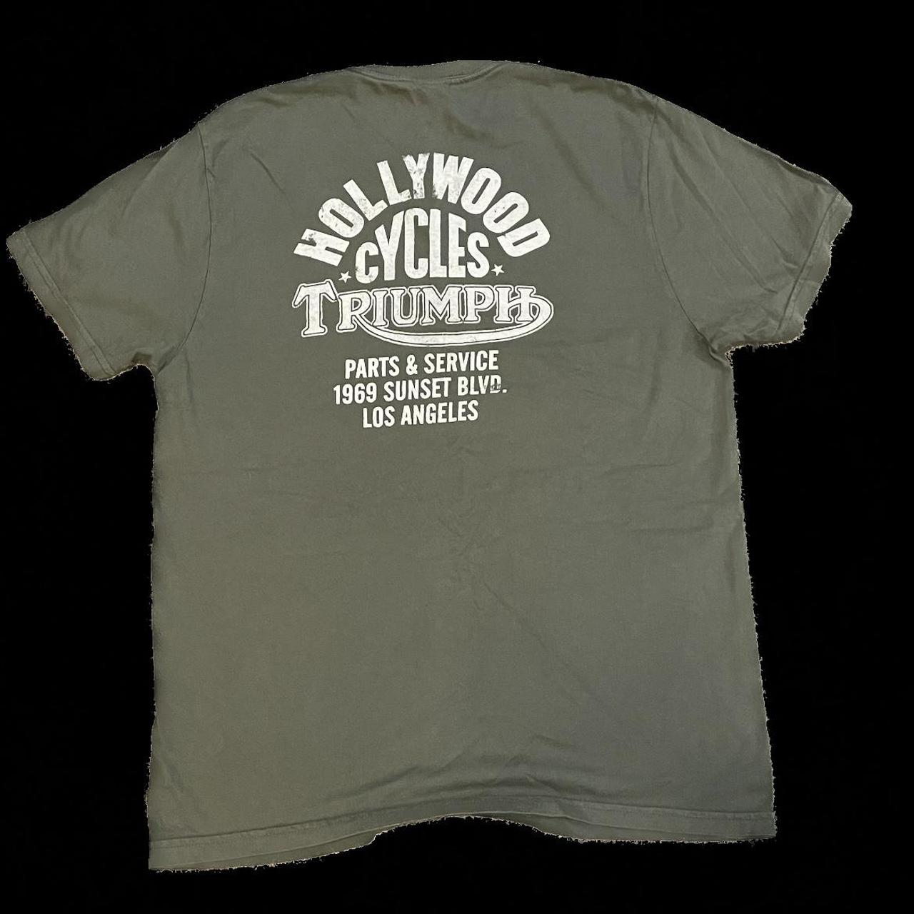 Hollywood Triumph Motorcycles x Lucky Brand Green - Depop