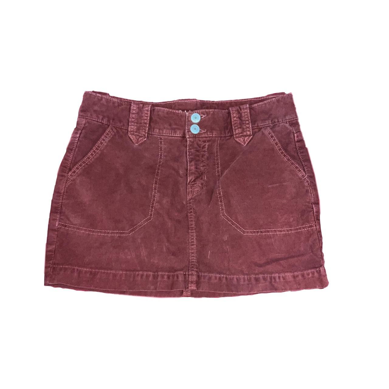 Burgundy skirt shop american eagle