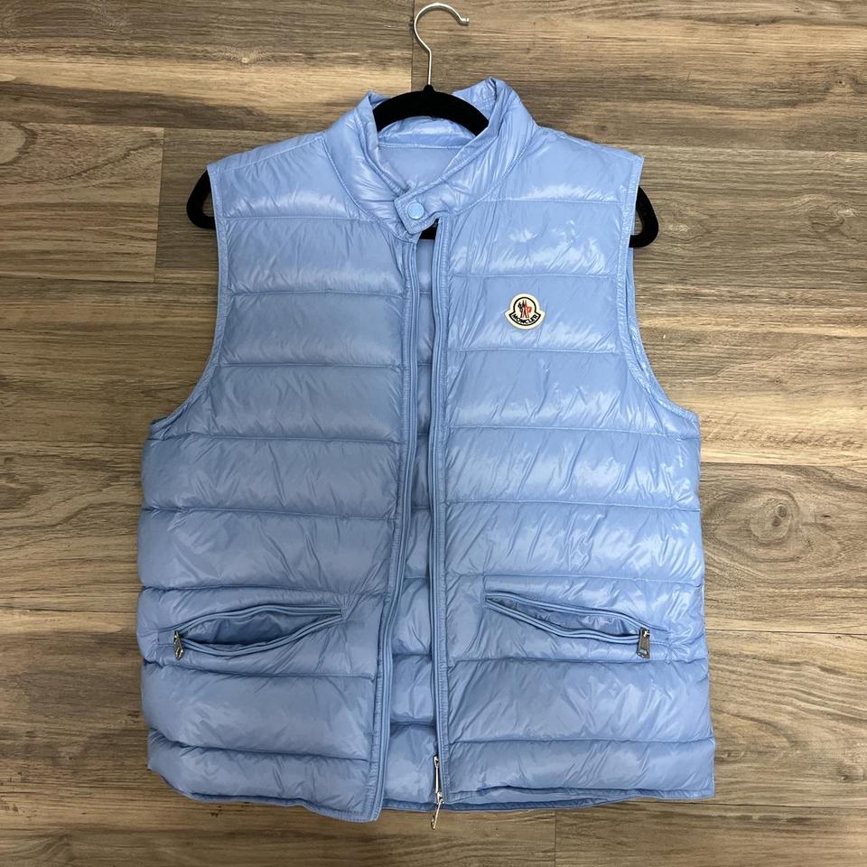 Light blue discount moncler vest