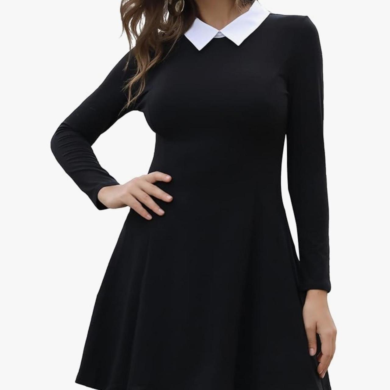 Killstar esque Wednesday Addams dress Black long