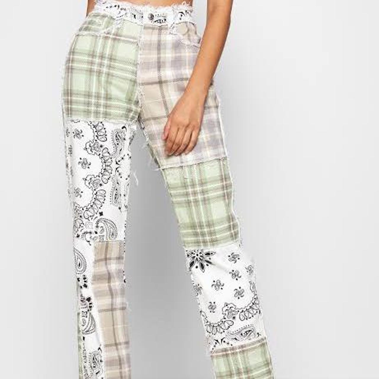 Jaded London Patchwork Bandana Boyfriend Jeans Depop