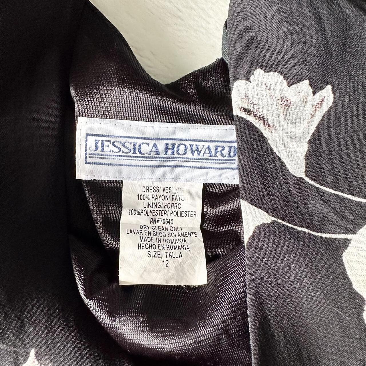Jessica Howard Women's Black and White Dress (2)