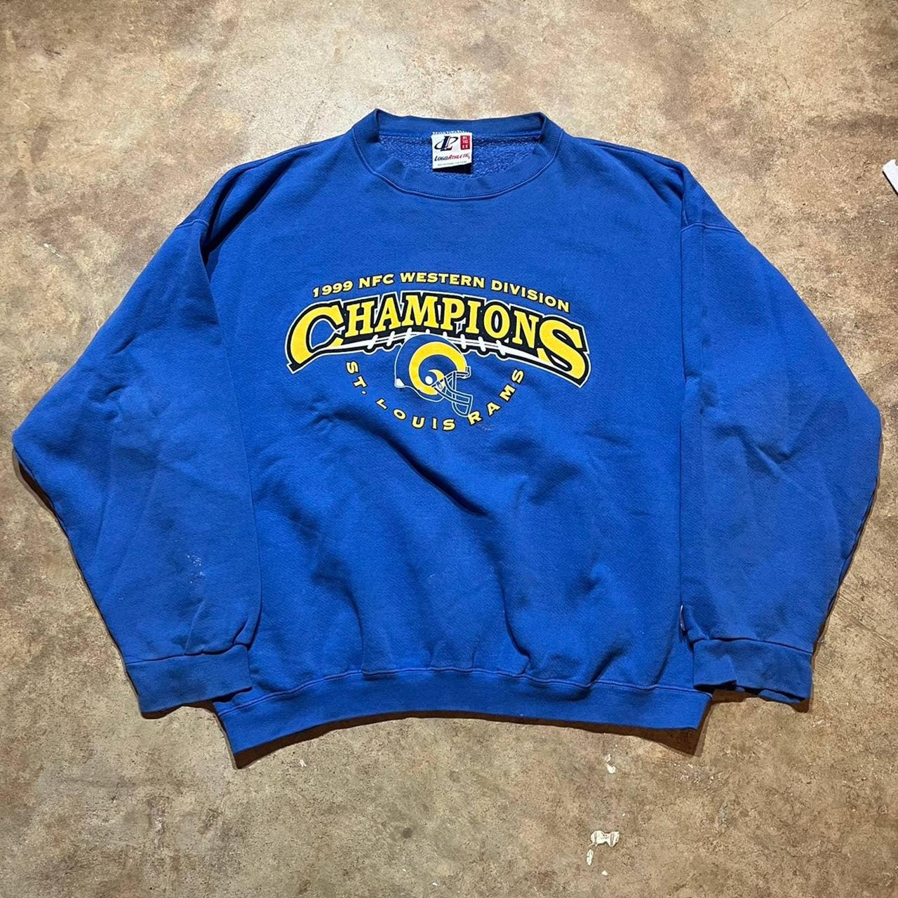 Vintage 1999 NFC champions St. Louis Rams NFL Crewneck sweatshirt