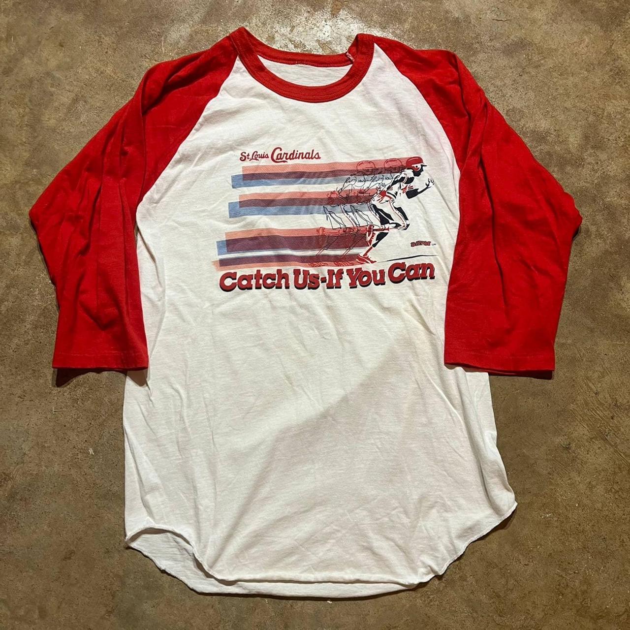 Vintage 80s Cardinals Baseball Raglan Sweatshirt