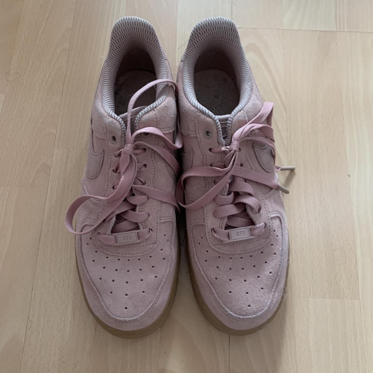 tan and pink nikes
