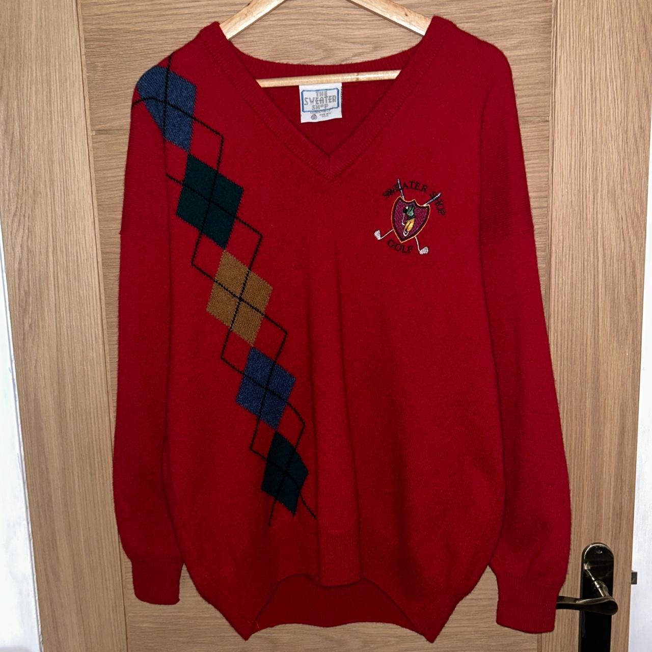 Golf Sweater Diamond Jumper Mens The Sweater Shop Golf Jumper