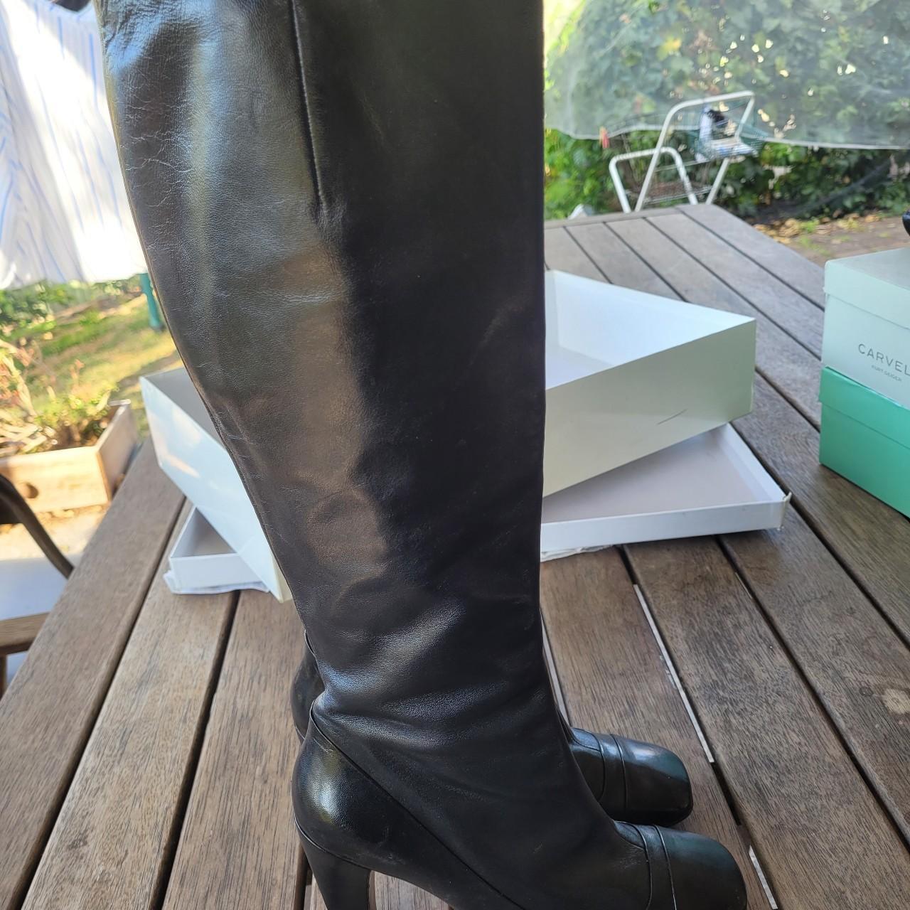 Gorgeous leather knee high boots size 37 1/2. Great... - Depop