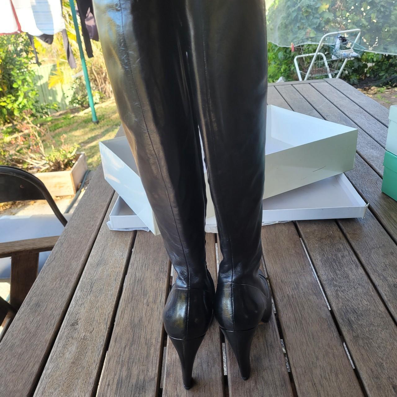 Gorgeous leather knee high boots size 37 1/2. Great... - Depop