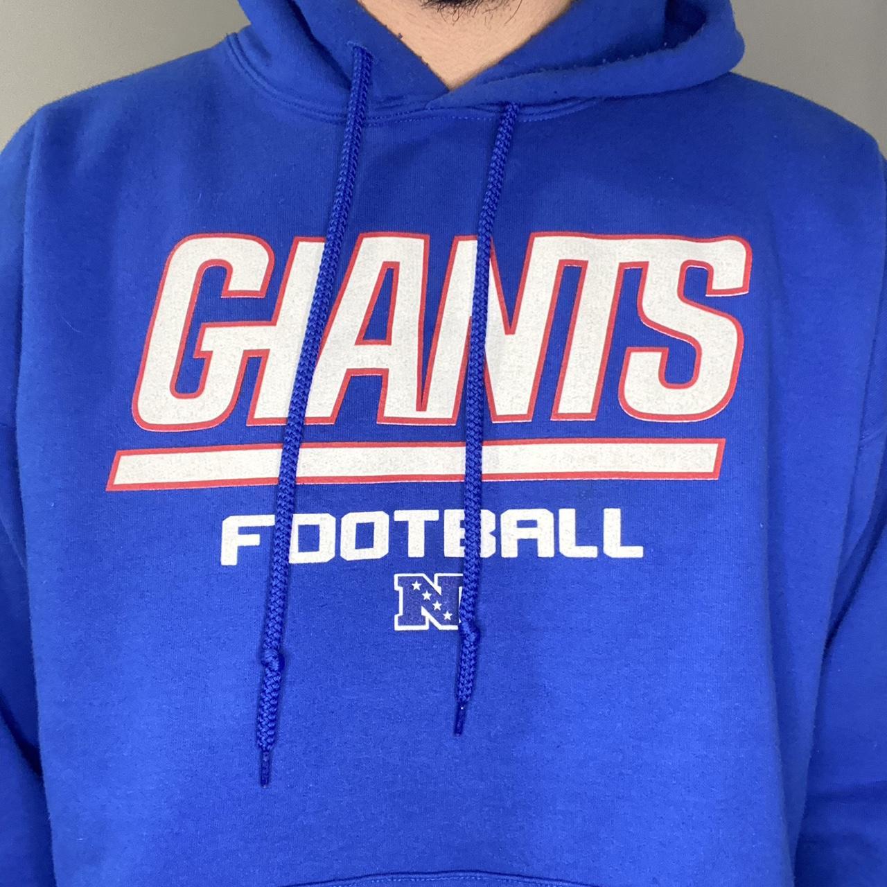 Vintage NY Giants Hoodie Blue XL – jellygarms