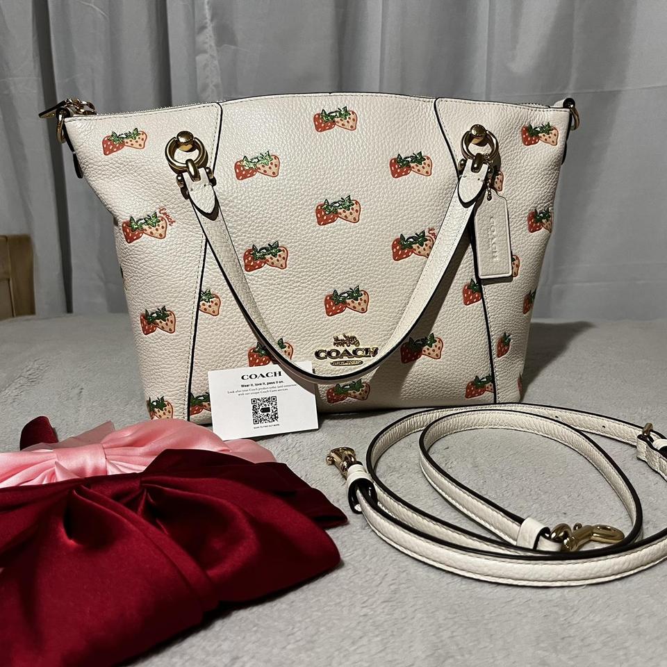 BNWT Coach Strawberry sale Kacey Satchel Crossbody Bag