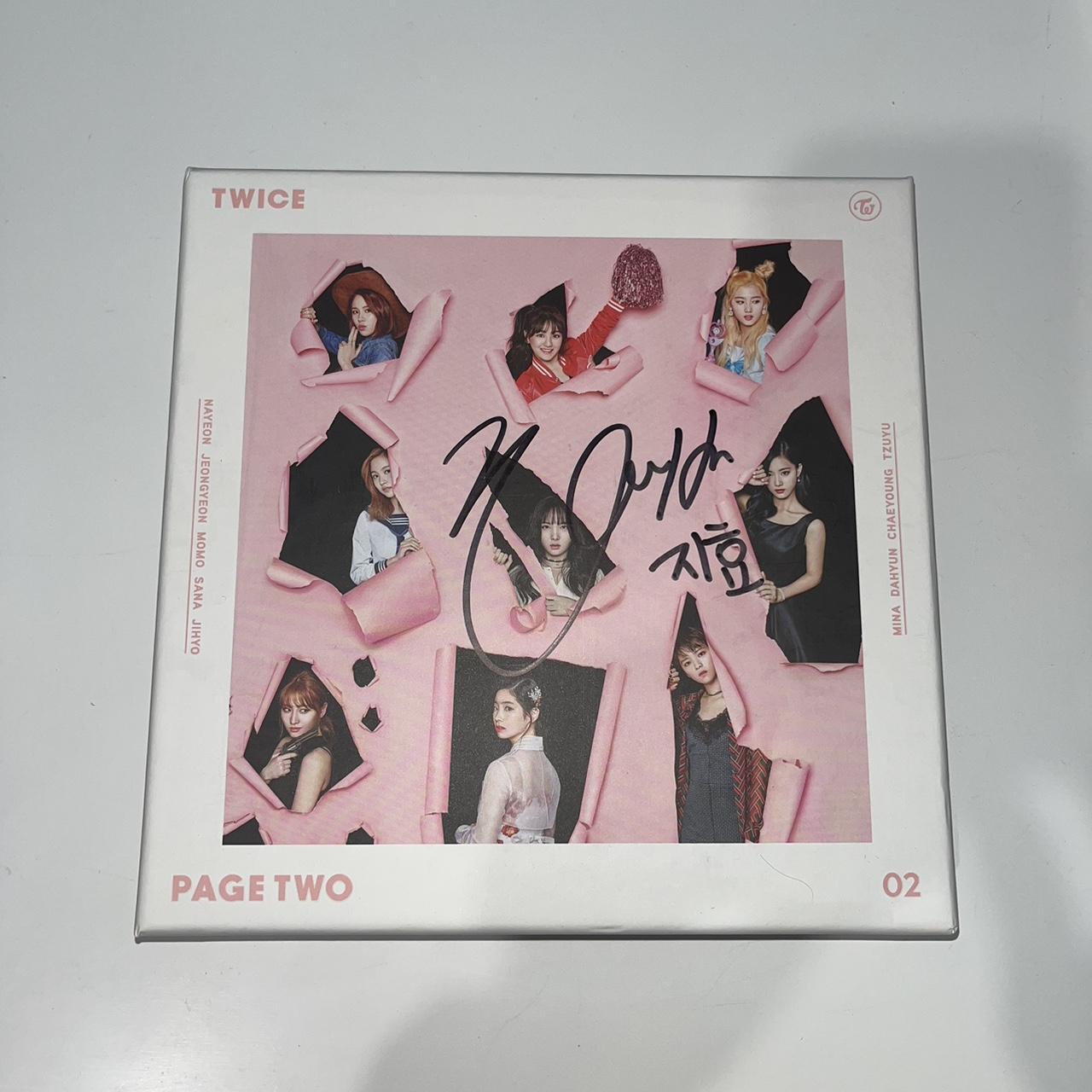 Twice shops Page Two Nayeon Signed