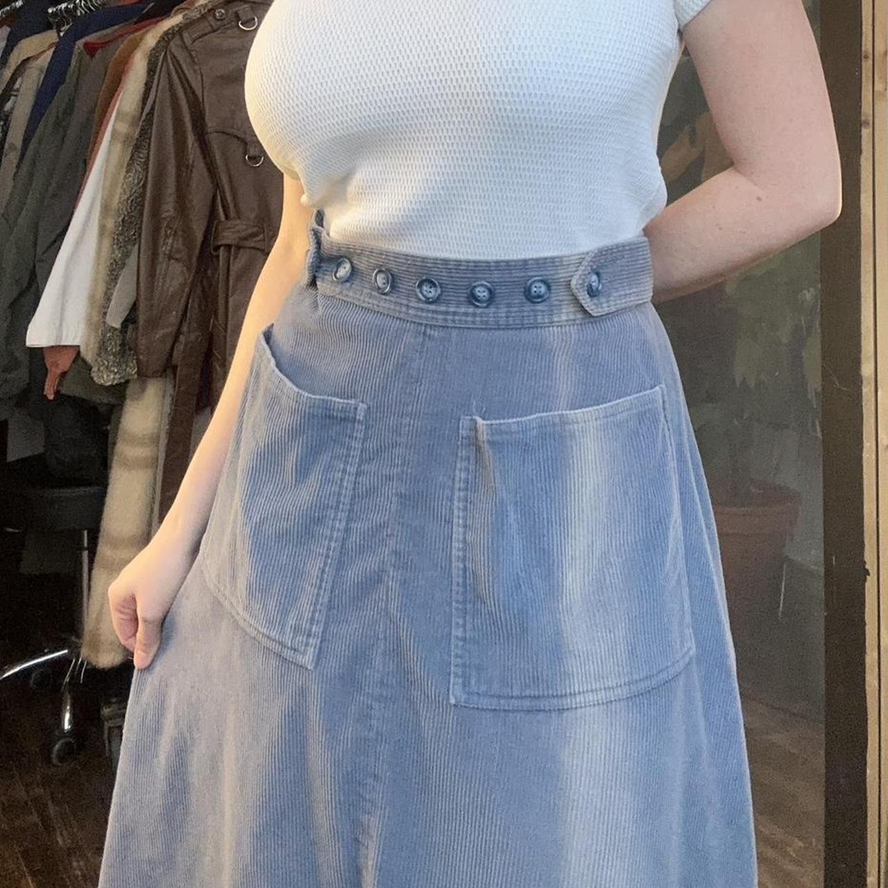 Women's corduroy skirt outlet 80s