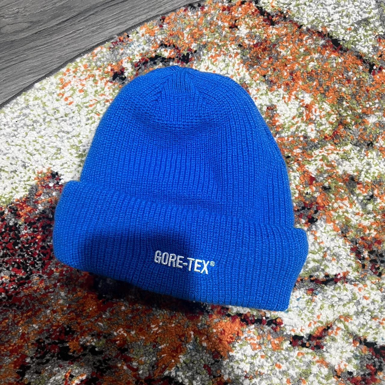 Supreme gore-tex blue beanie FW18 - Depop