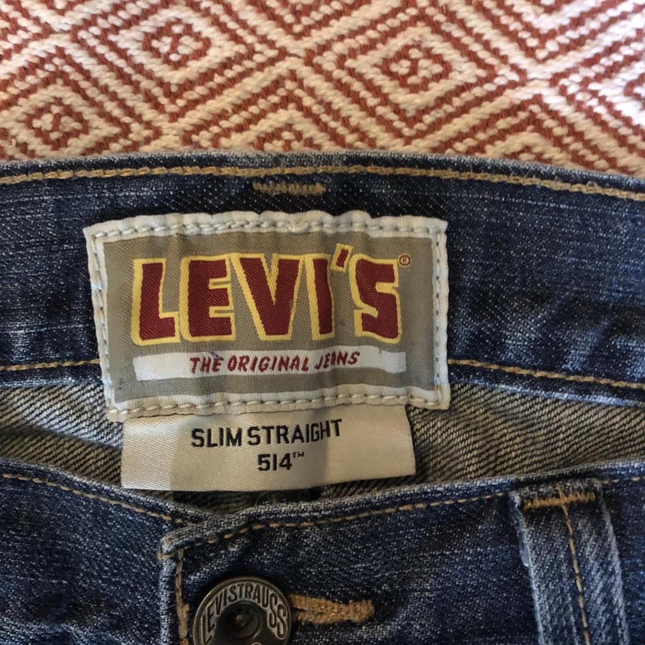 Levi Strauss 514 denim jeans. Slim. Straight fit.... - Depop