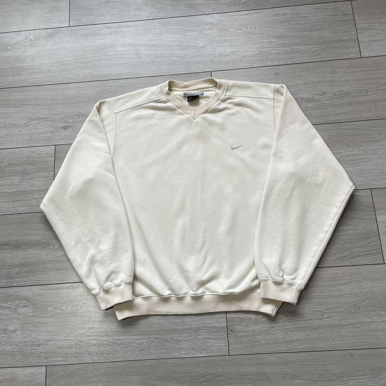 Nike Mens Cream Sweatshirt Depop