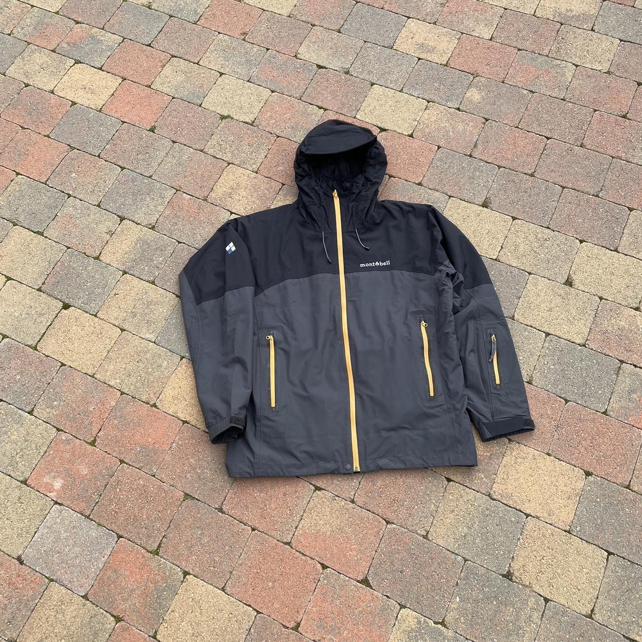 Two Tone Black & Grey Montbell Ski Waterproof Jacket... - Depop