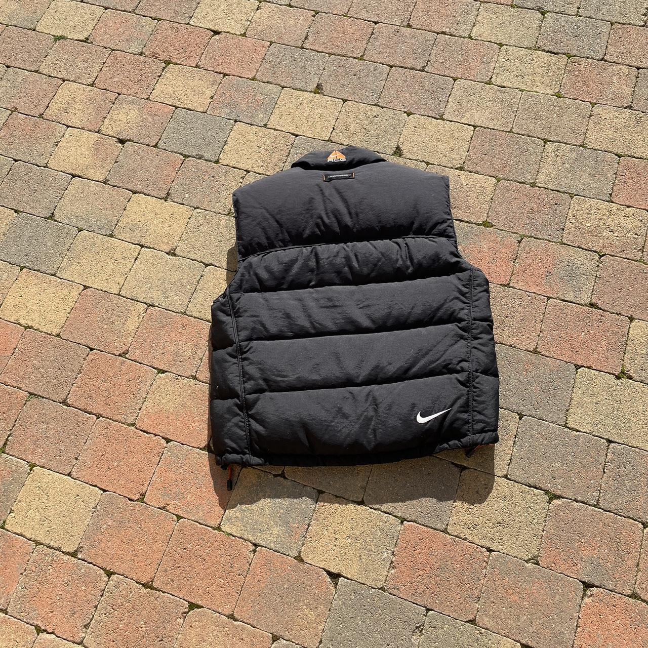 Two Tone Black Nike ACG Down Puffer Vest Gilet Size Depop