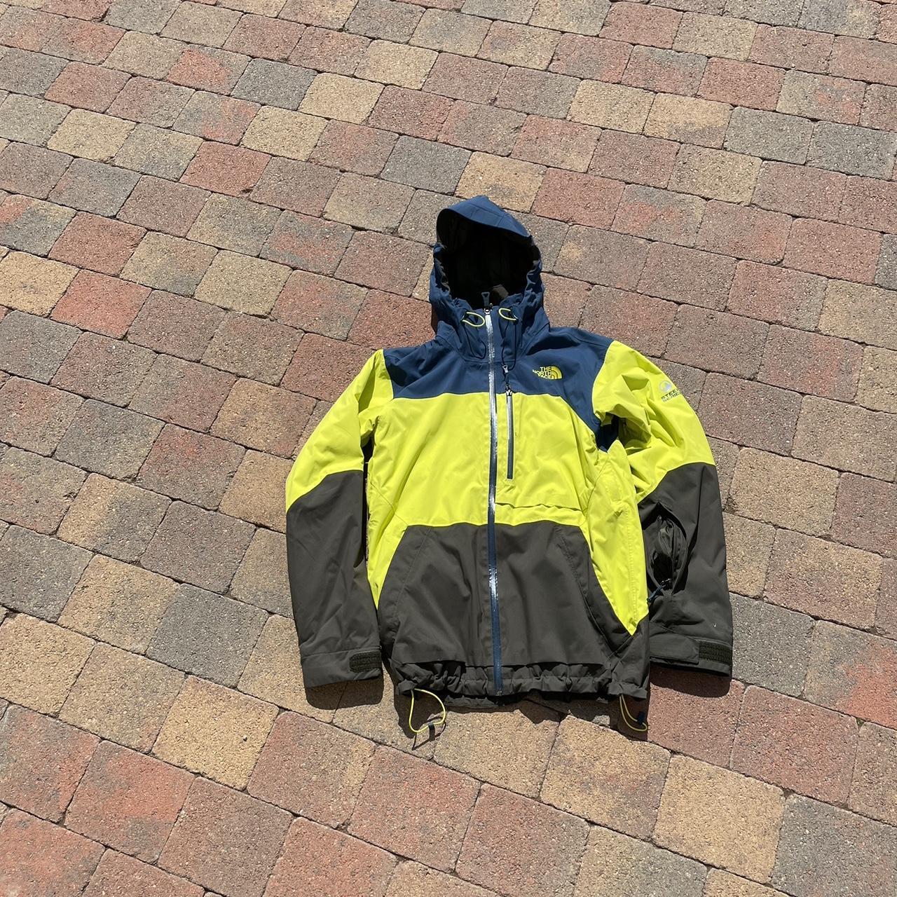 Two Tone Yellow & Blue The North Face Steep Series | Depop