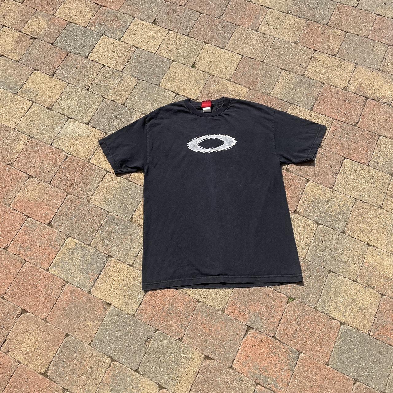Rare Black Oakley Software Centro Logo T-Shirt | Depop