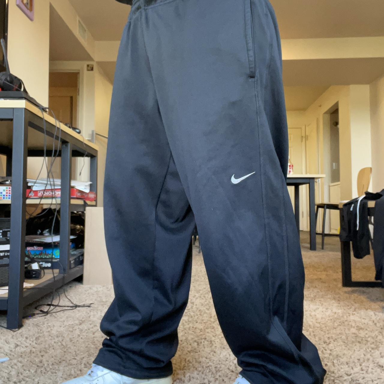 Nike black Y2K pants XL Baggy fit WITH | Depop