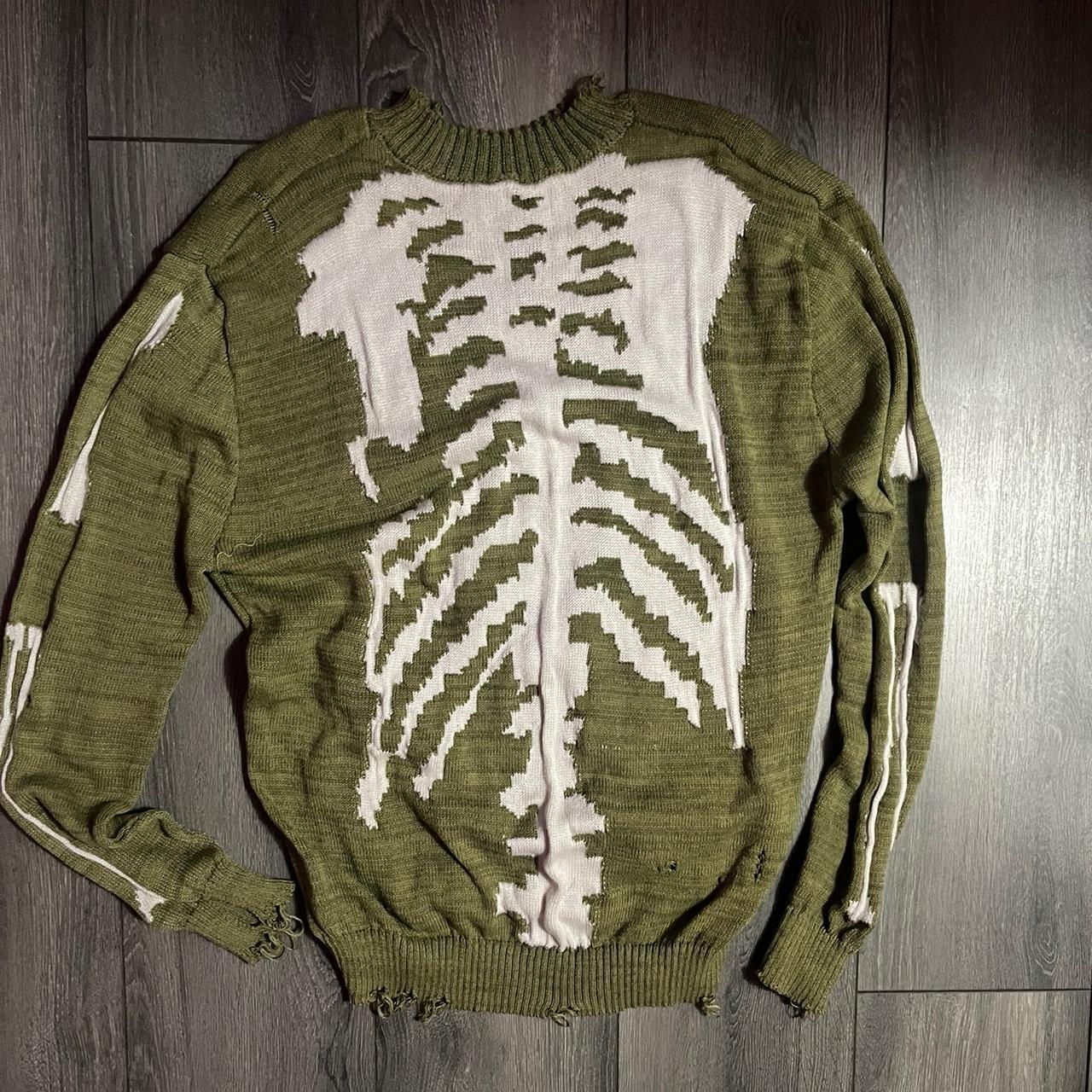 kapital skeleton sweater size xlarge