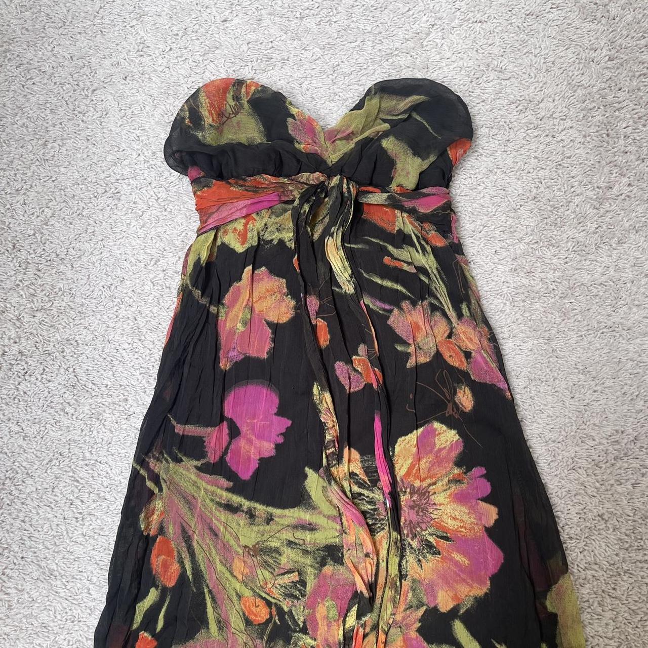 Xhilaration Women's Dress Multi/Black S – floral