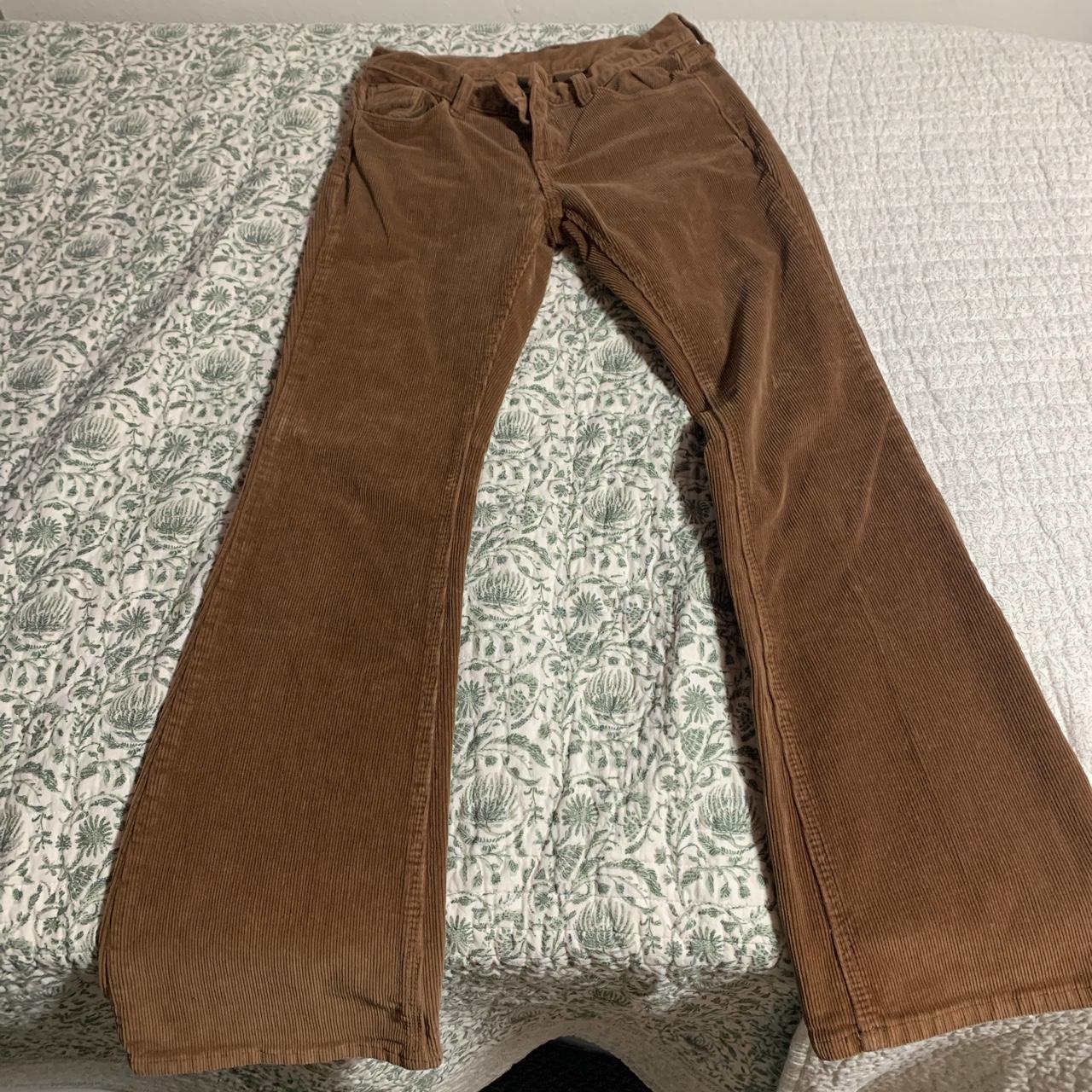 low rise brandy melville brown corduroy pants Depop