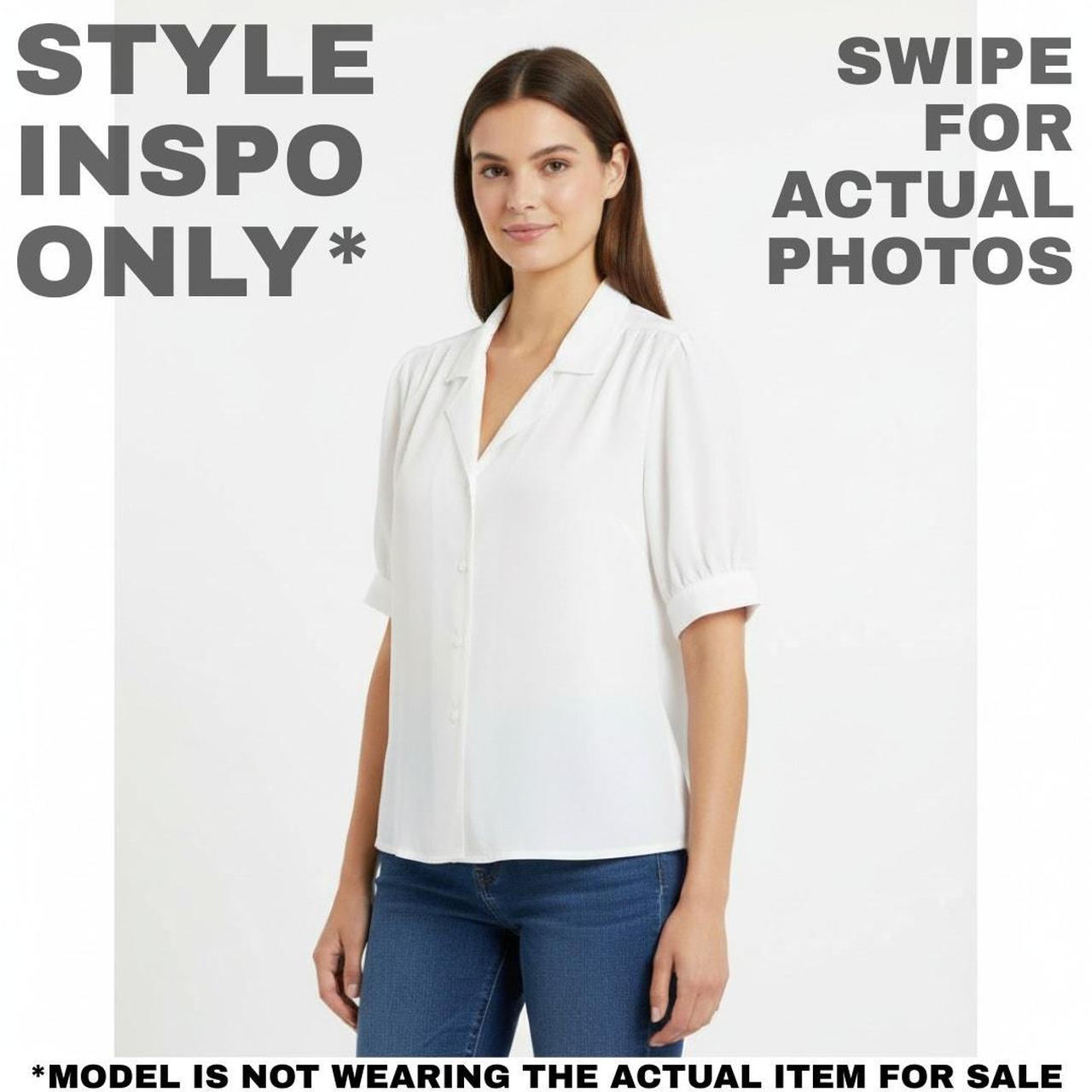 Source Unknown Women's Blouse - White - 14 – Exce… - image 2