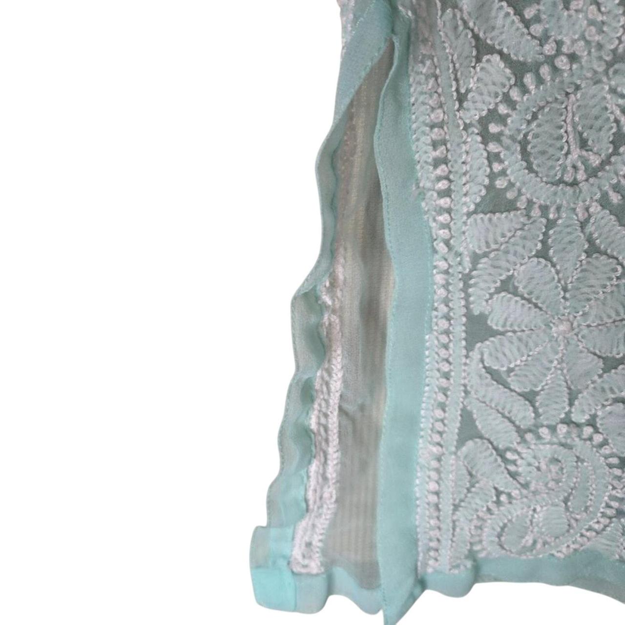 Source Unknown Women's Blouse - Green/White - L –… - image 6