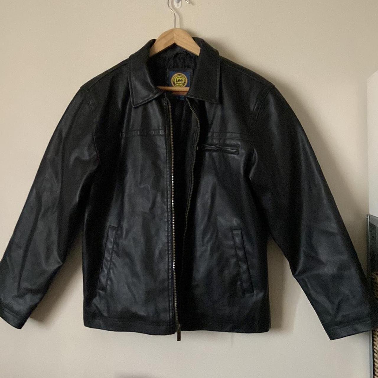 Vintage Lee Leather Jacket Rare Durable leather,... - Depop