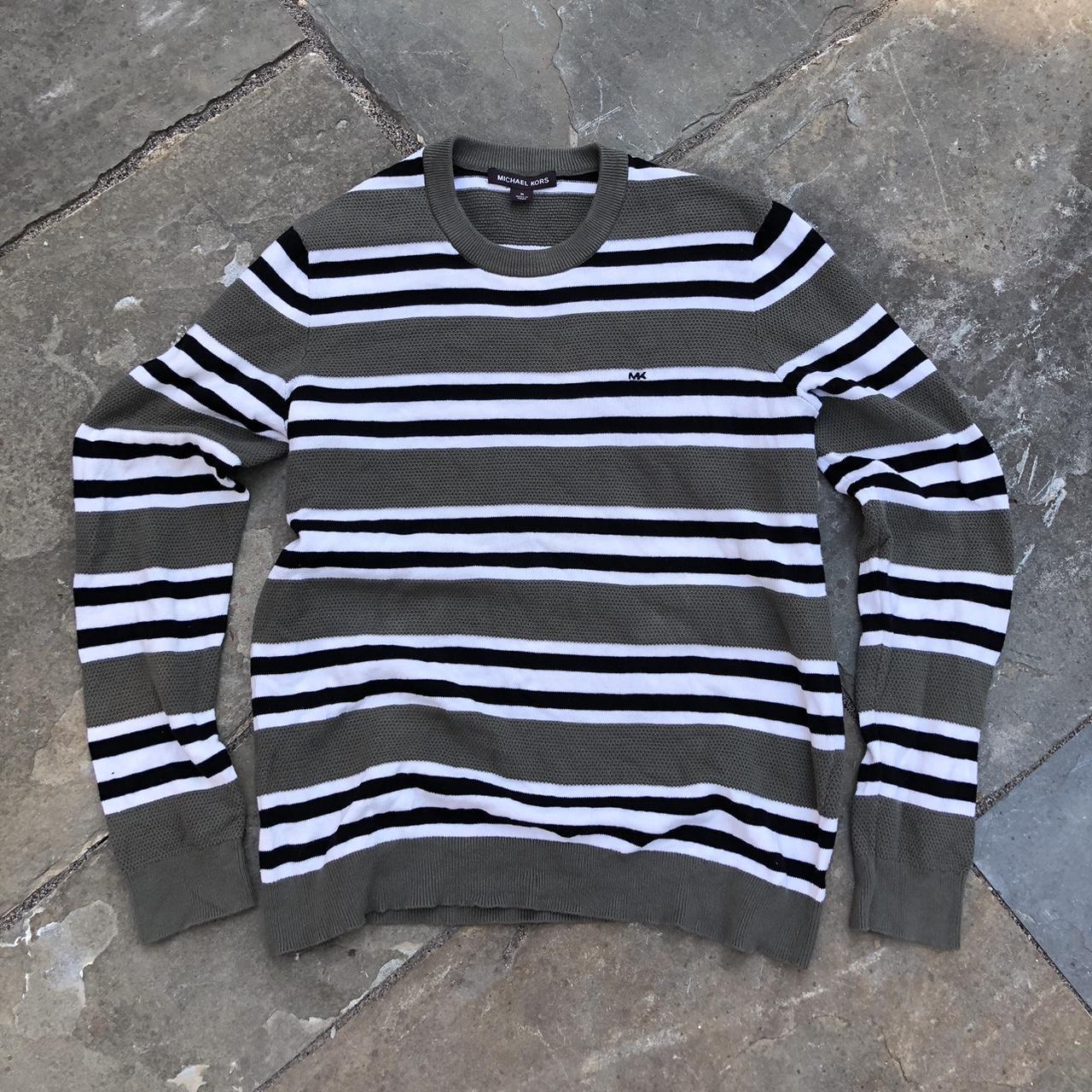 Michael kors striped sweater on sale