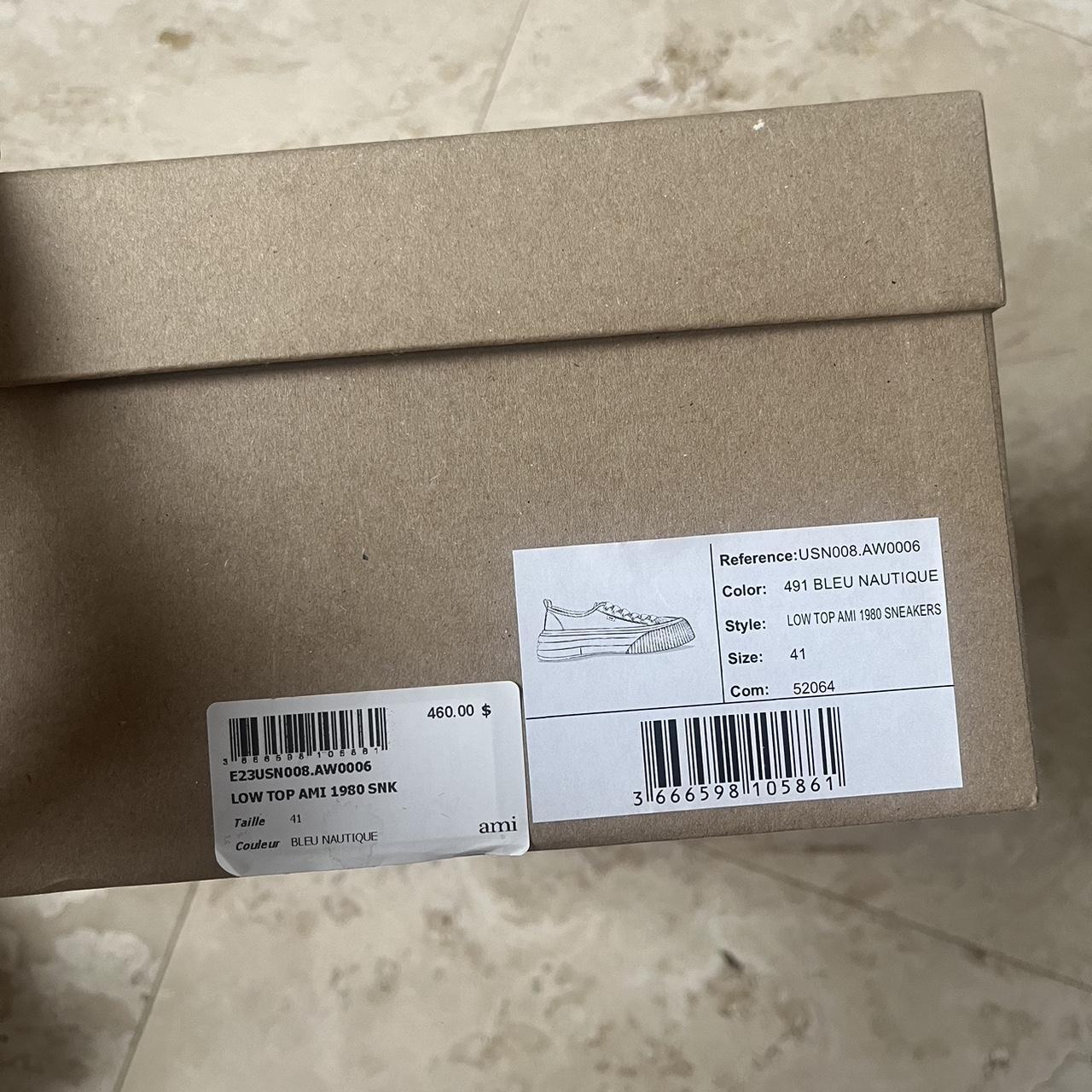 Ami 1980 sneakers nautical blue size 41 equated to | Depop