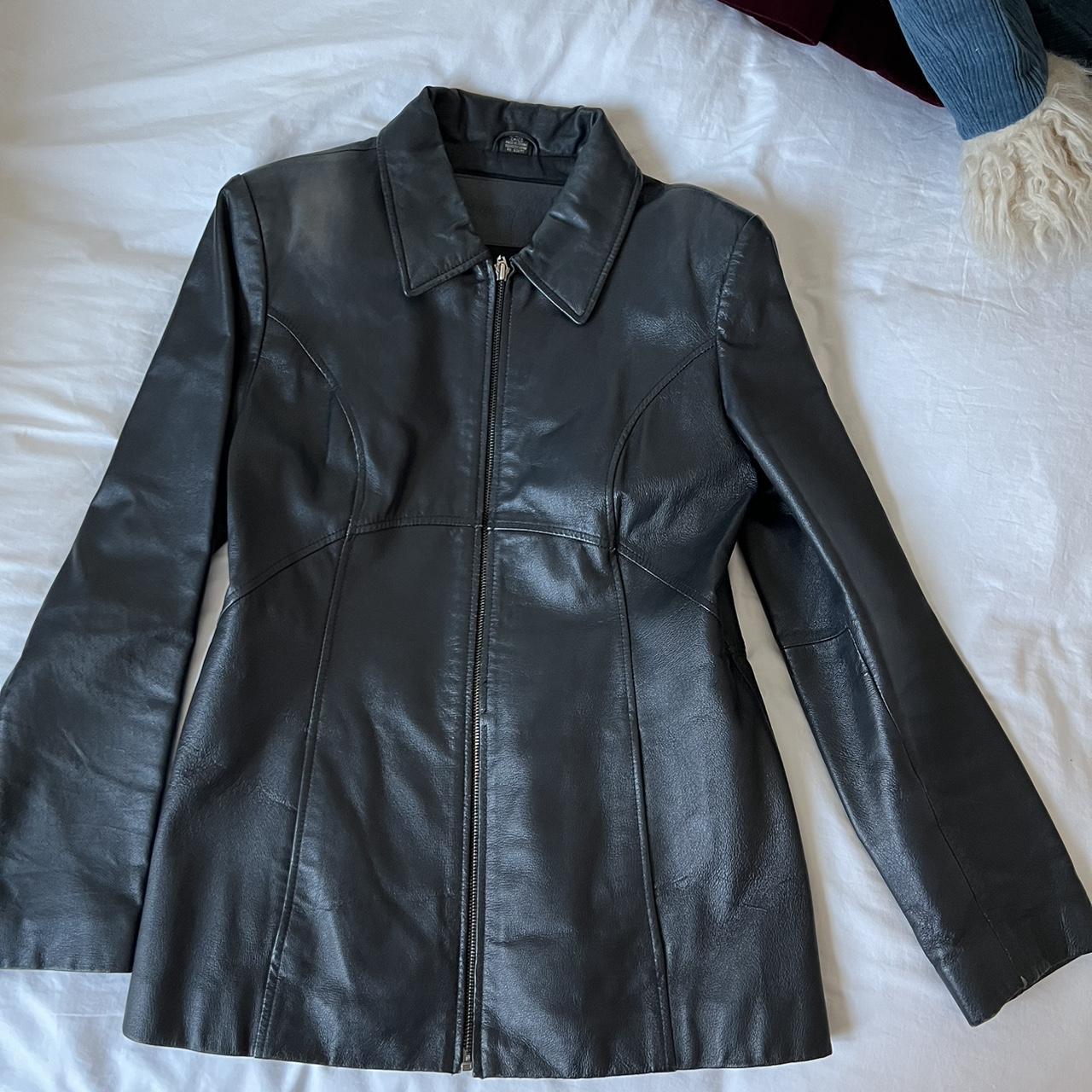 Leather jacket - Depop