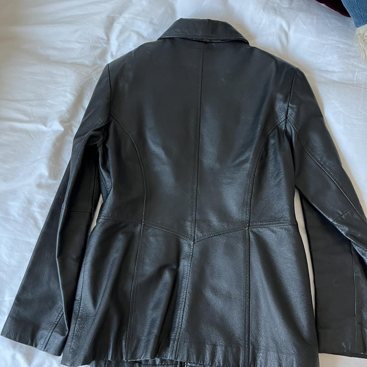 Leather jacket - Depop