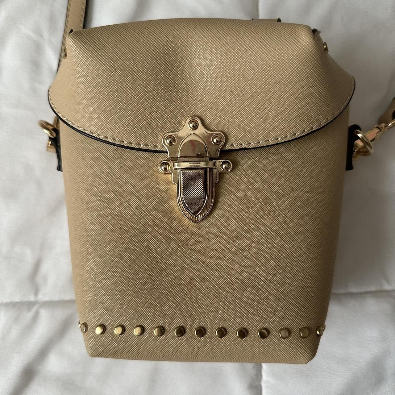 CELINE Tan Leather Big Bag Nano Bucket Bag Made in - Depop