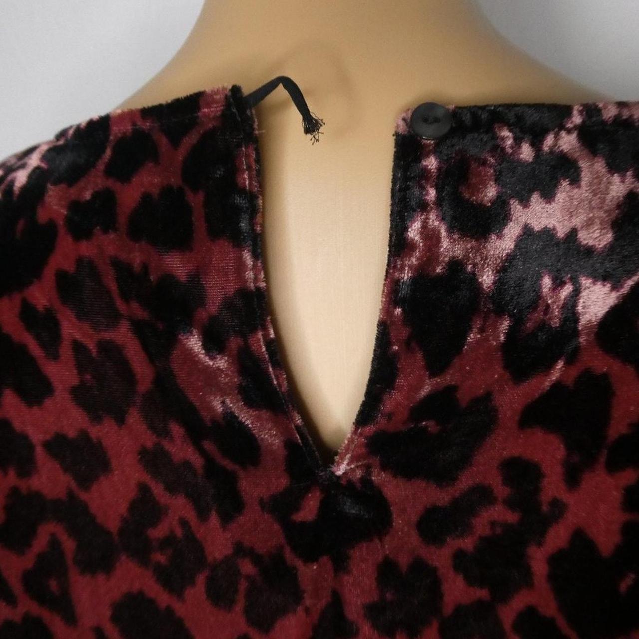 Anthropologie Dolan Charley Velvet Leopard 2024 Blouse Top