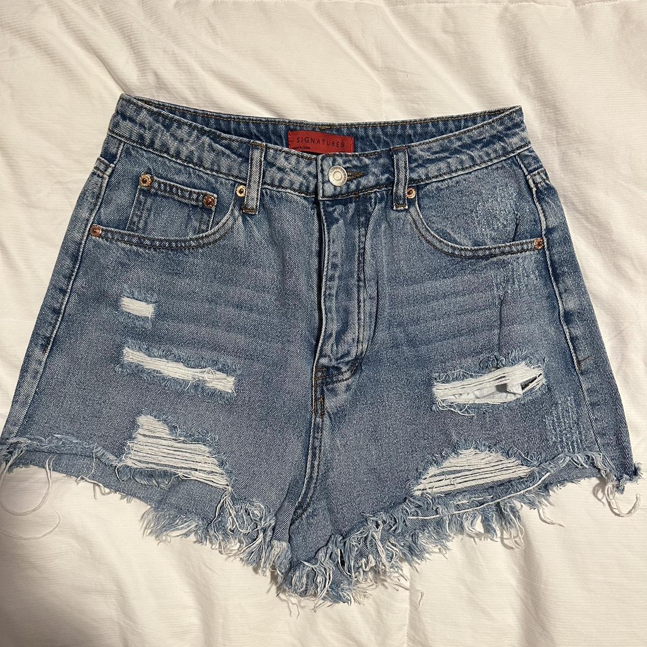 Signature 8 denim shorts on sale