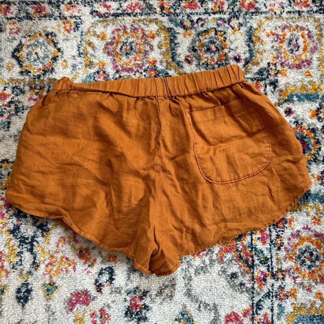 Outerknown linen shorts with elastic waistband.... - Depop