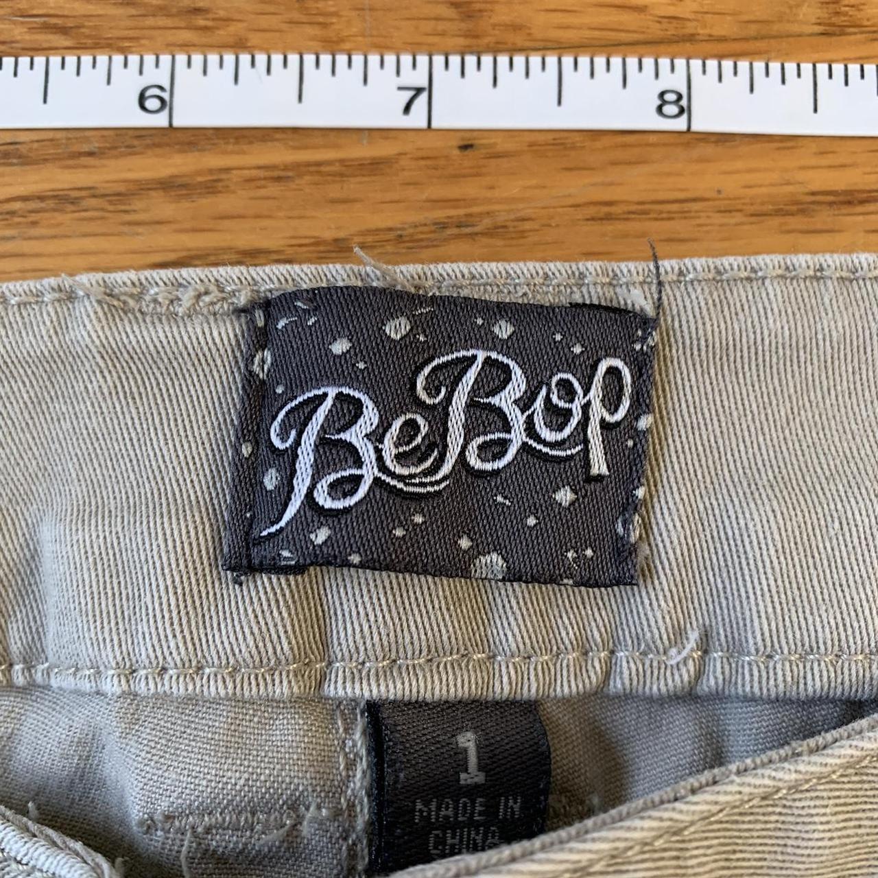 low rise bootleg khaki pants brand bebop bottoms... Depop