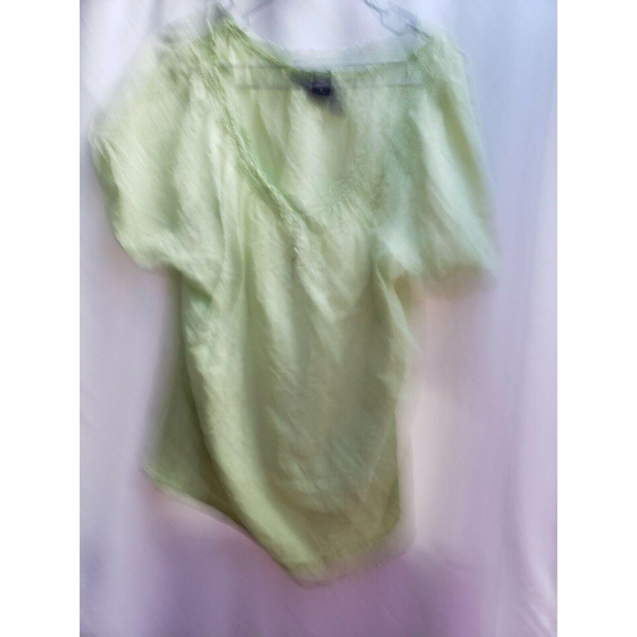 Basic Editions Women's Blouse - Green - XL – Basi… - image 1
