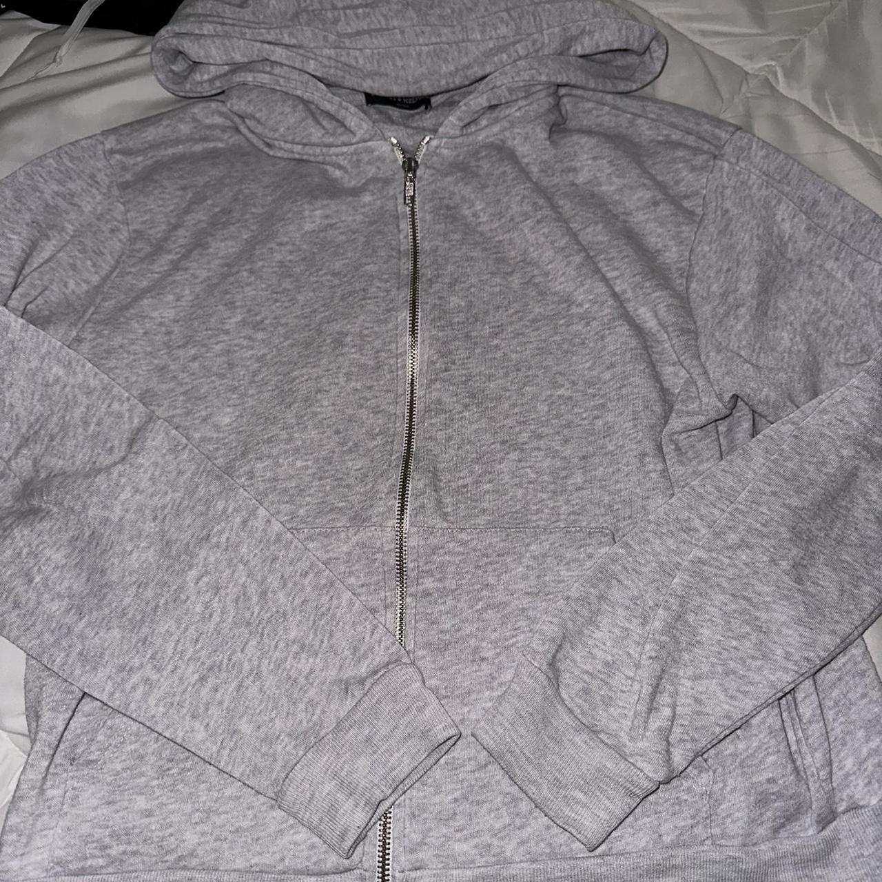 Brandy Melville Women's Grey Jacket Depop