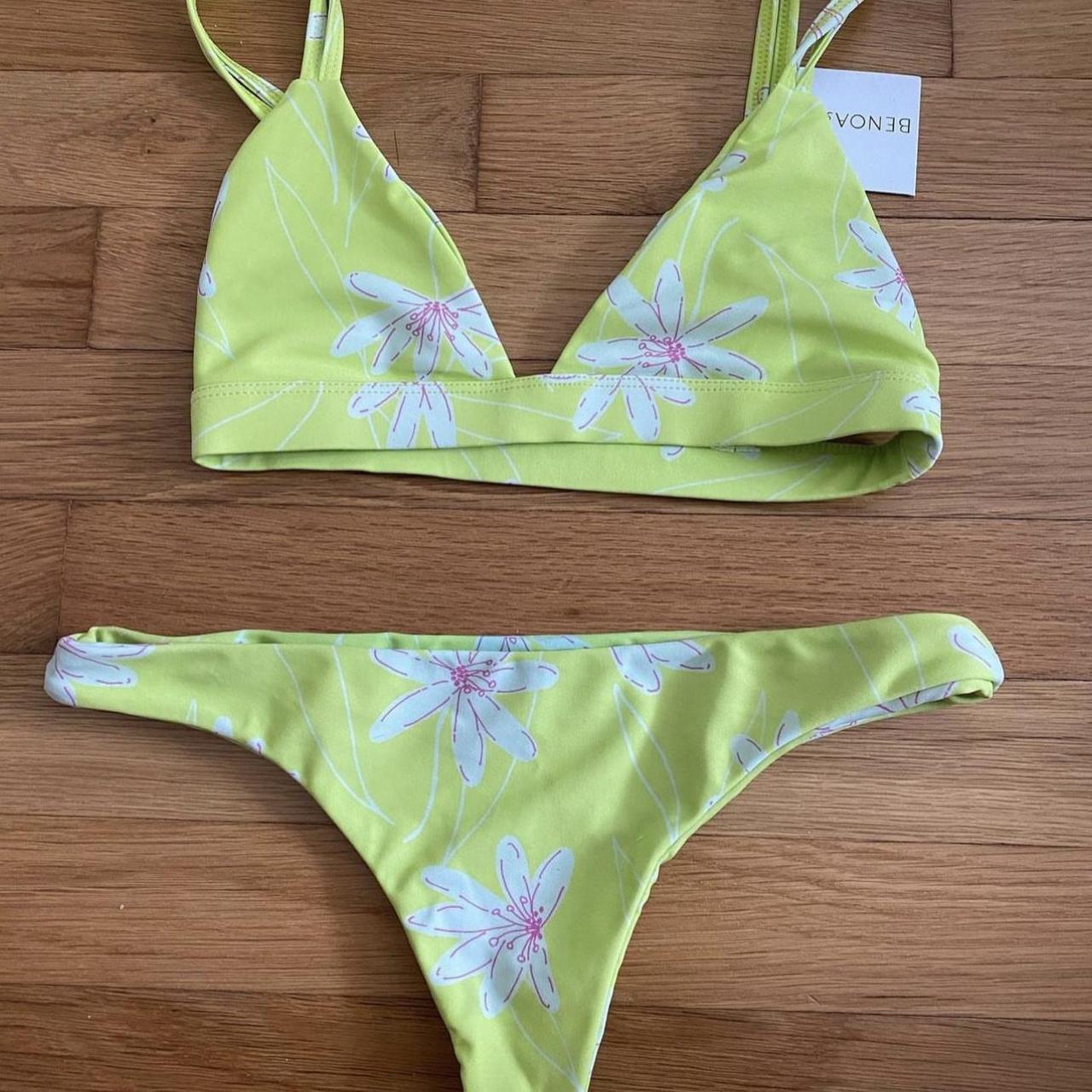 Acacia Swimwear Women's Yellow Swimsuitonepiece Depop