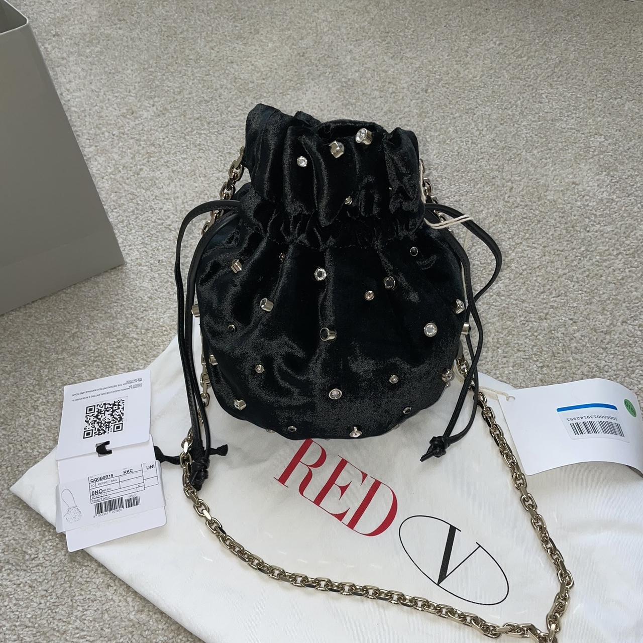 Small crushed velvet Valentino bag