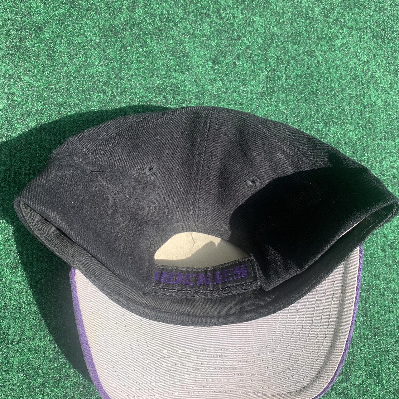 Vintage 90's Colorado Rockies Black Purple MLB - Depop