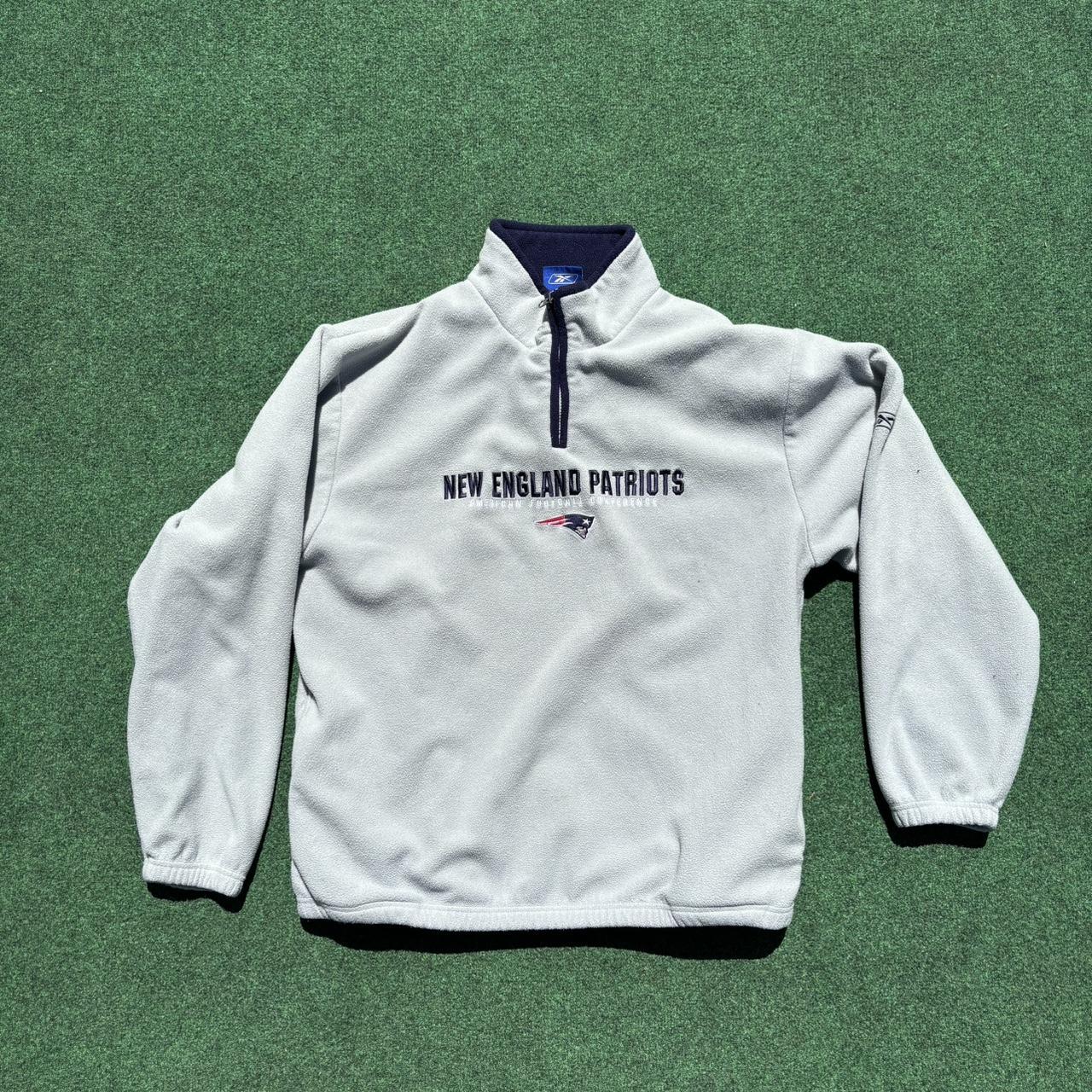 Newest New England Patriots Reebok Vintage Quarter Zip Fleece