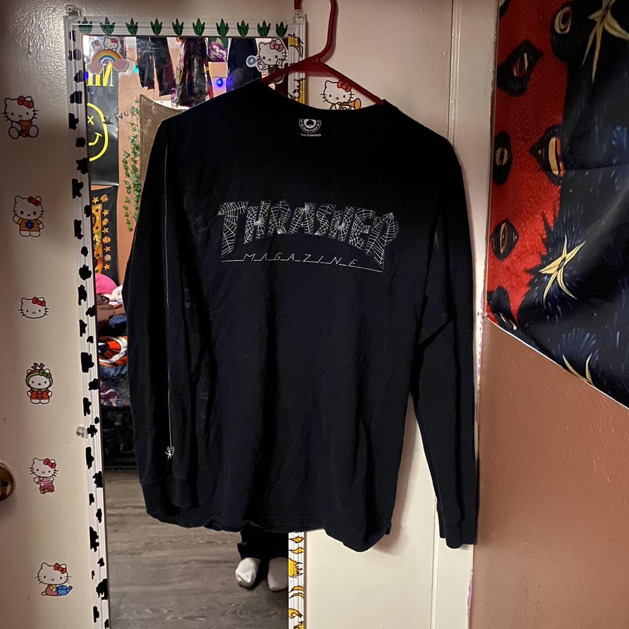 Thrasher Men's Black And White Sweatshirt 