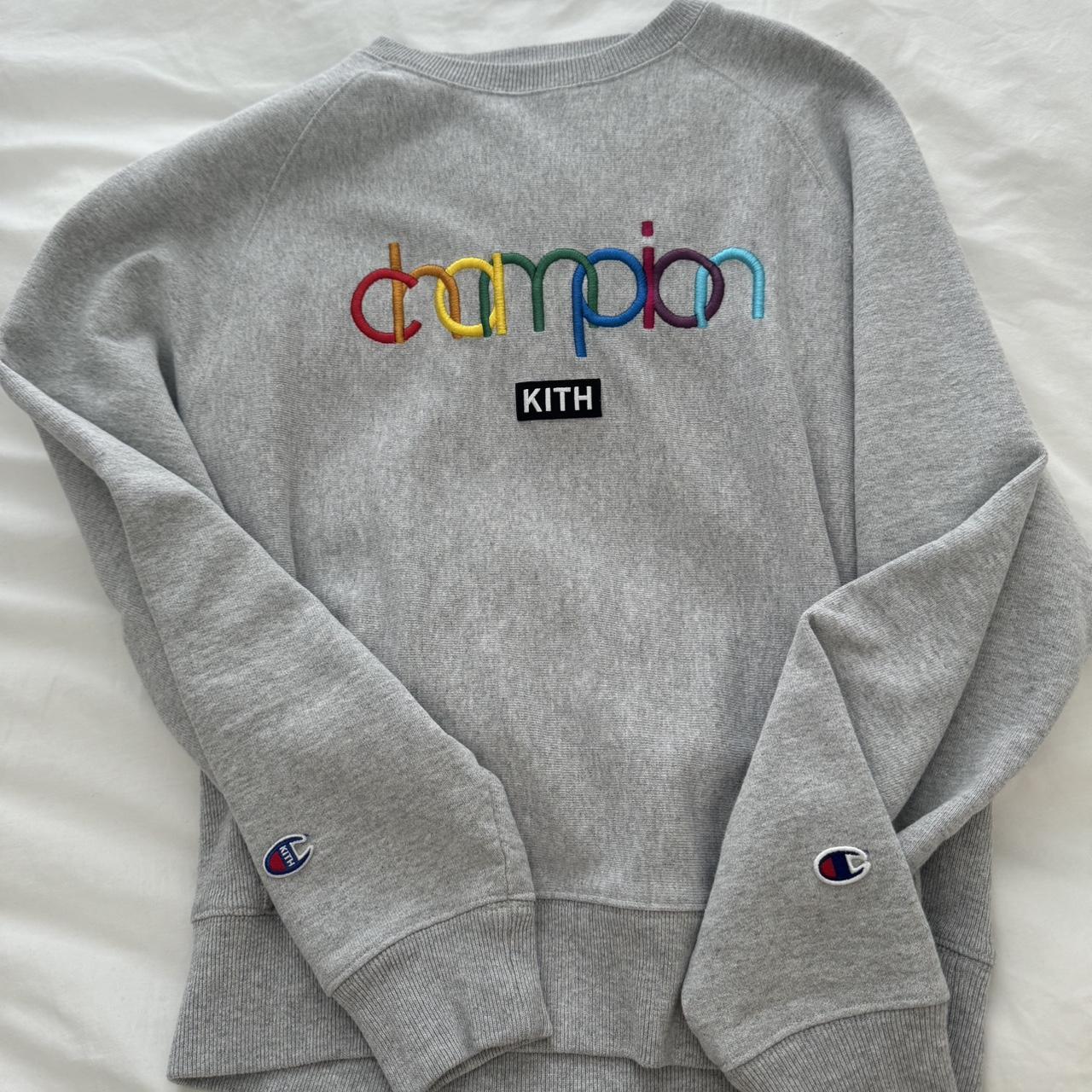 Champion x kith crewneck hotsell