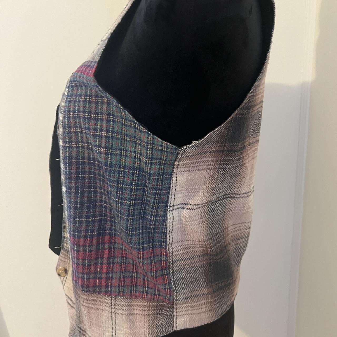 Women's Bottom - Multi - M – Medium Patchwork Ves… - image 3