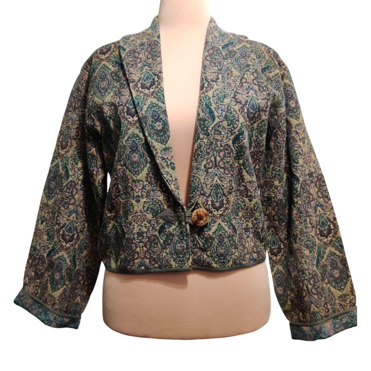 Vintage Women's Jacket - Multi/Green - L – Flashb… - image 1